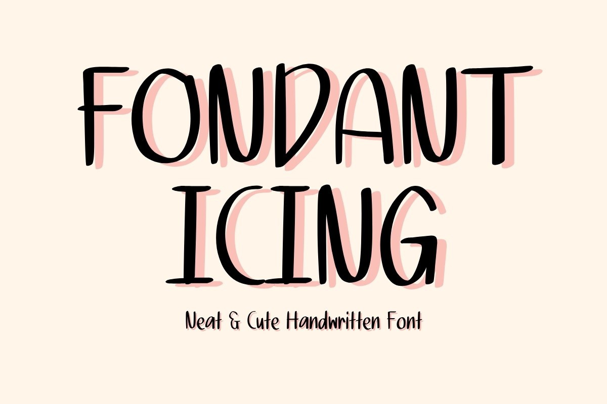 Font Fondant Icing