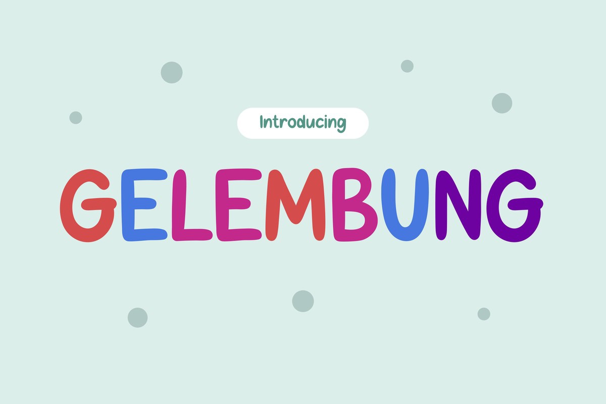 Font Gelembung