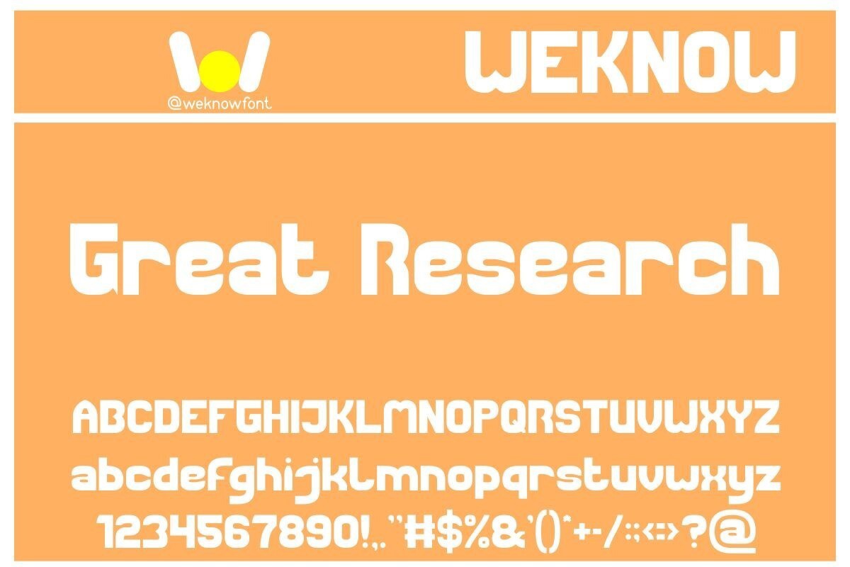 Font Great Research