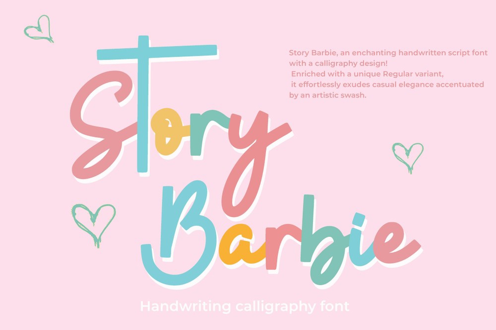 Font Story Barbie