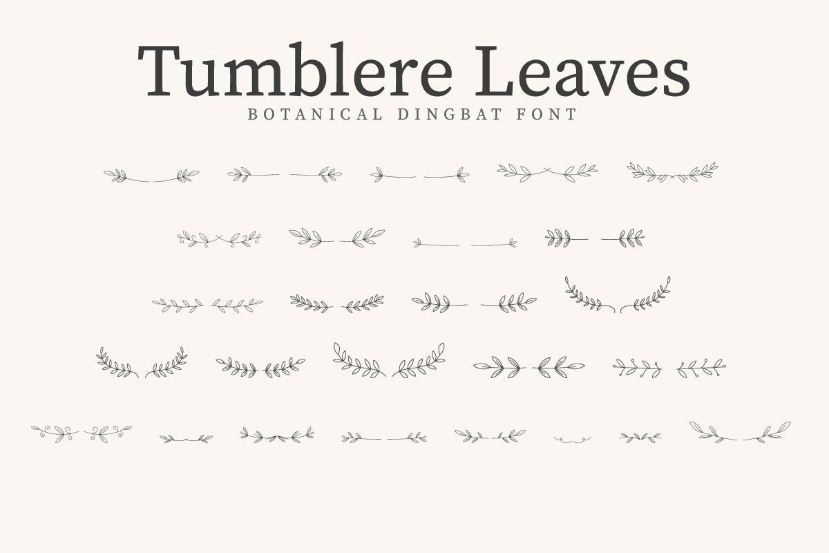 Font Tumblere Leaves