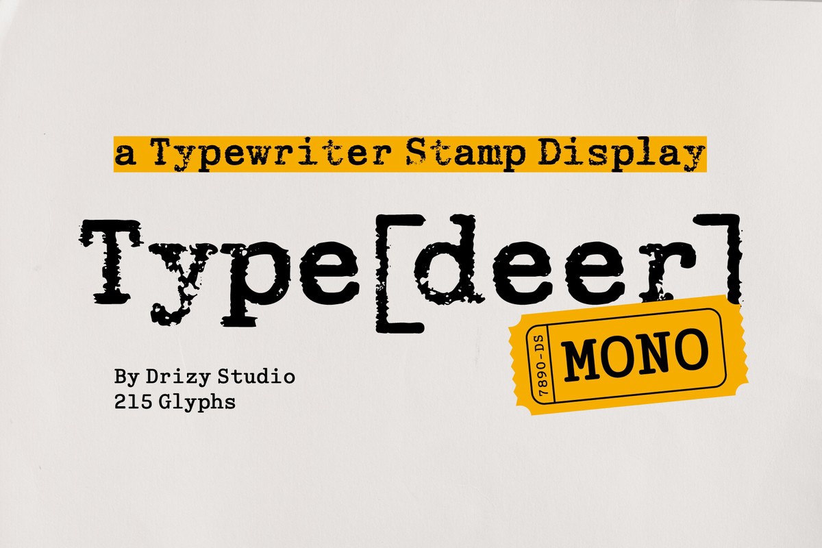 Font Typedeer Mono