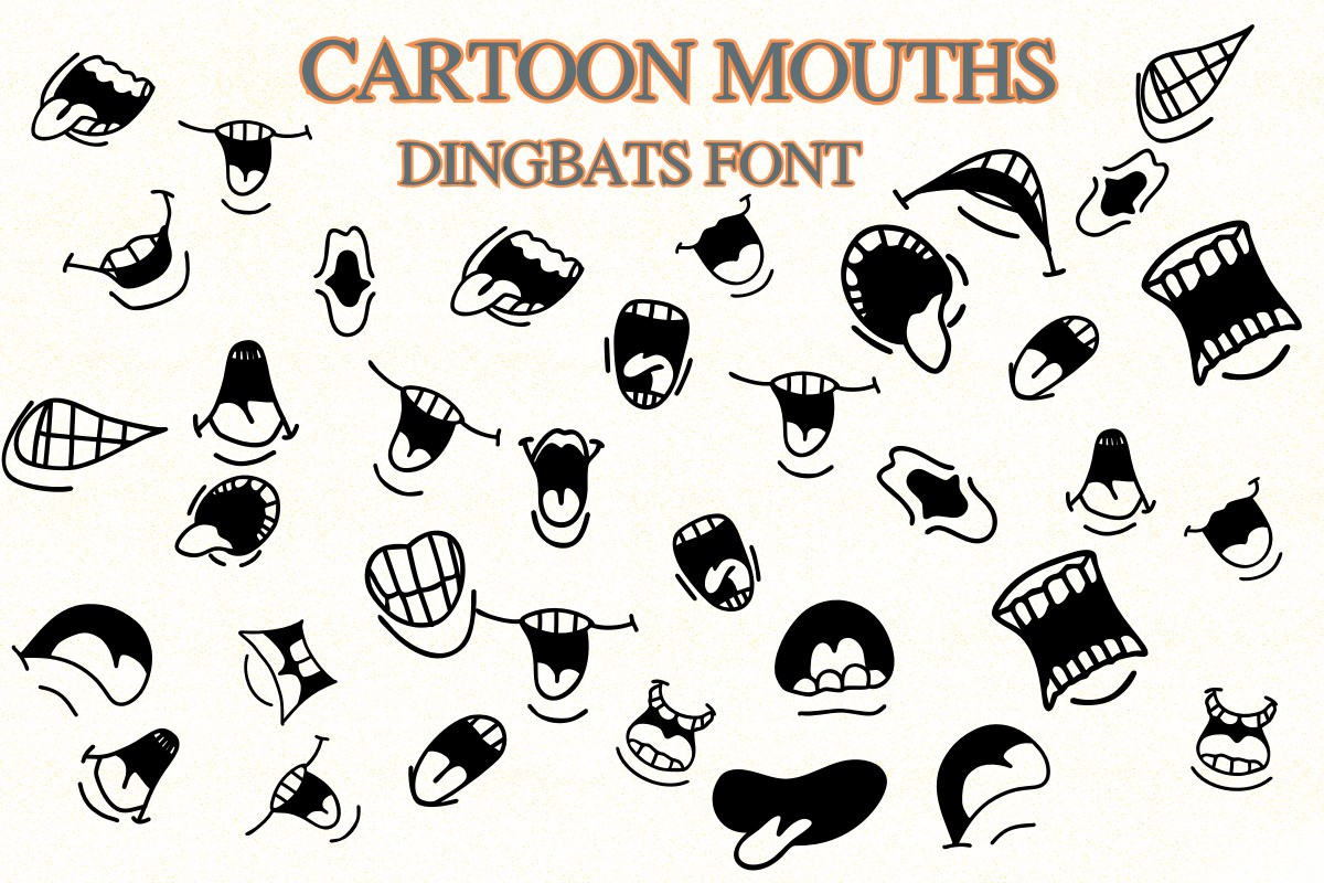 Font Cartoon Mouths