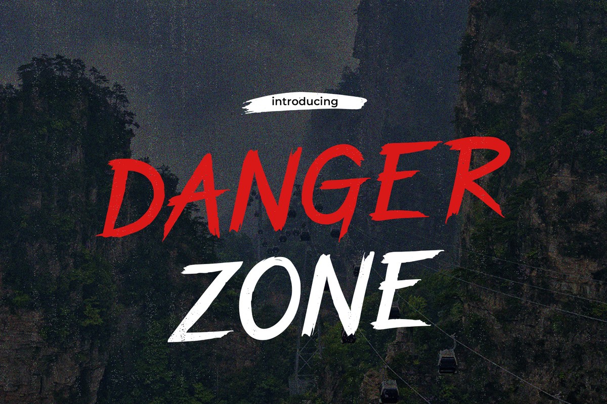 Font Danger Zone: download and install on the WEB site