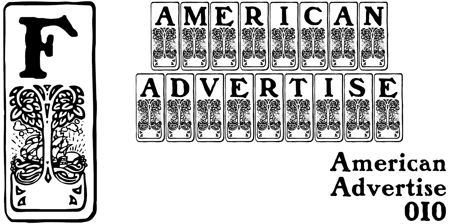 Font American Advertise 010