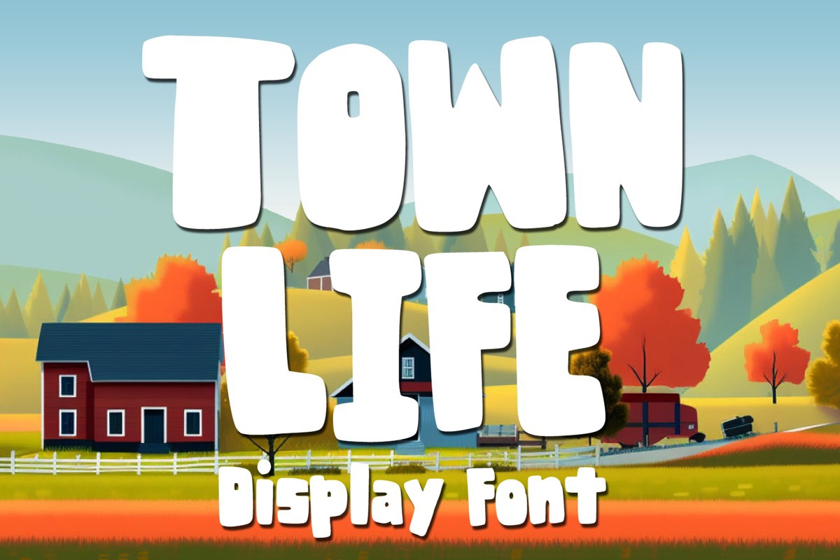 Font Town Life