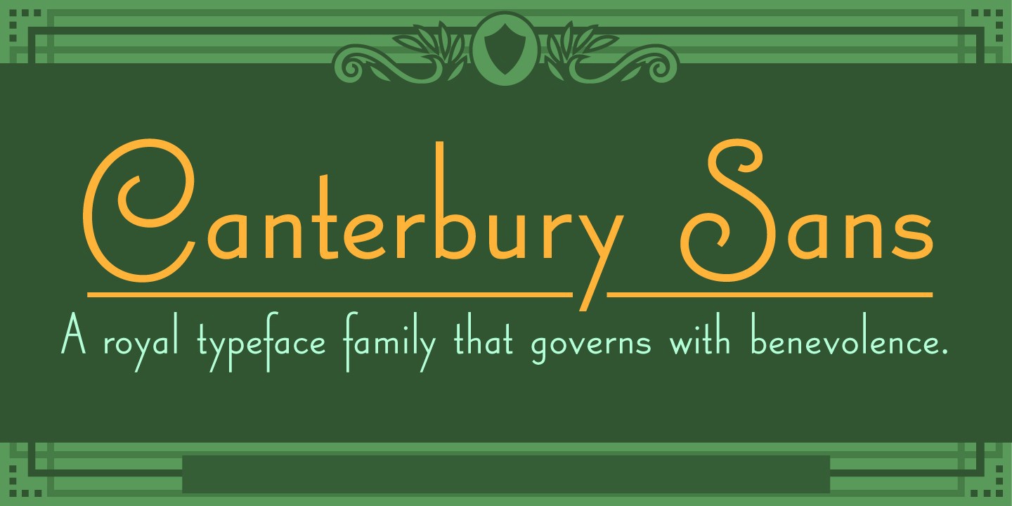 Font Canterbury Sans RR