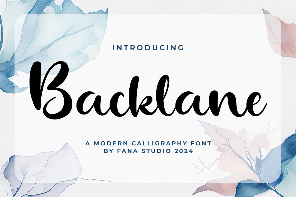 Font Backlane