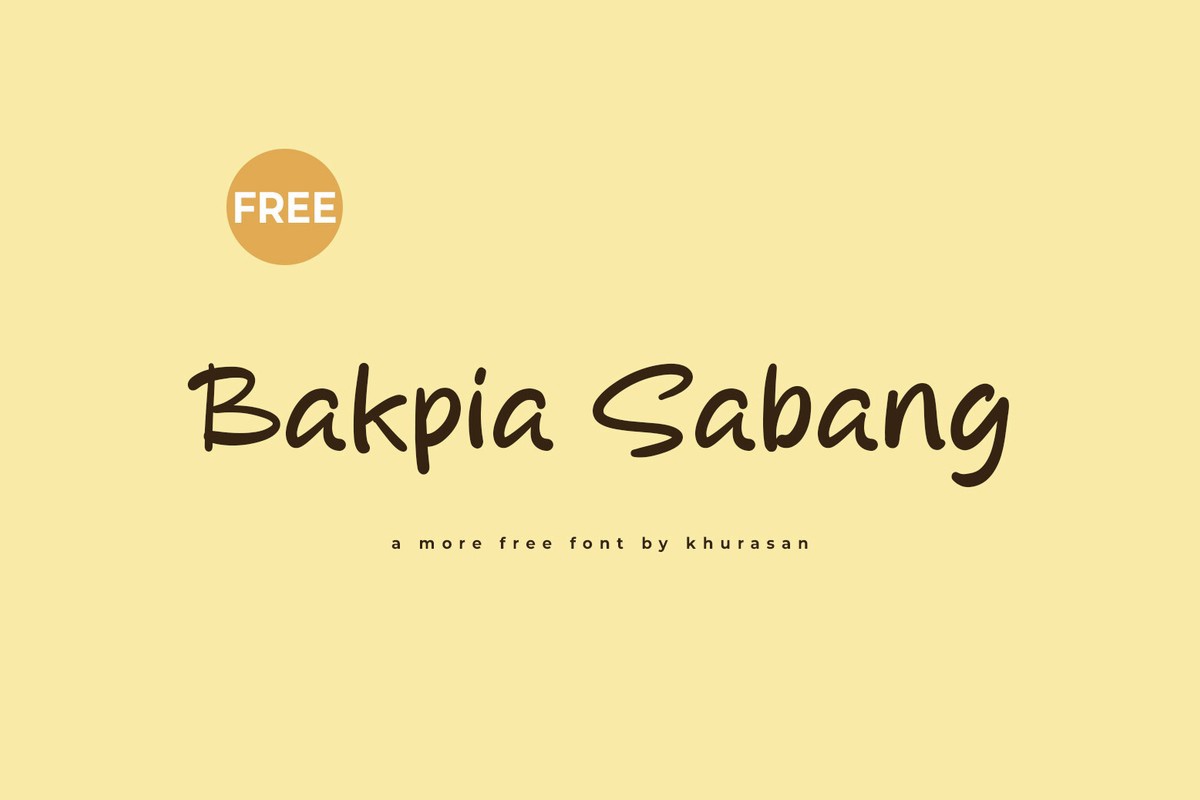 Font Bakpia Sabang