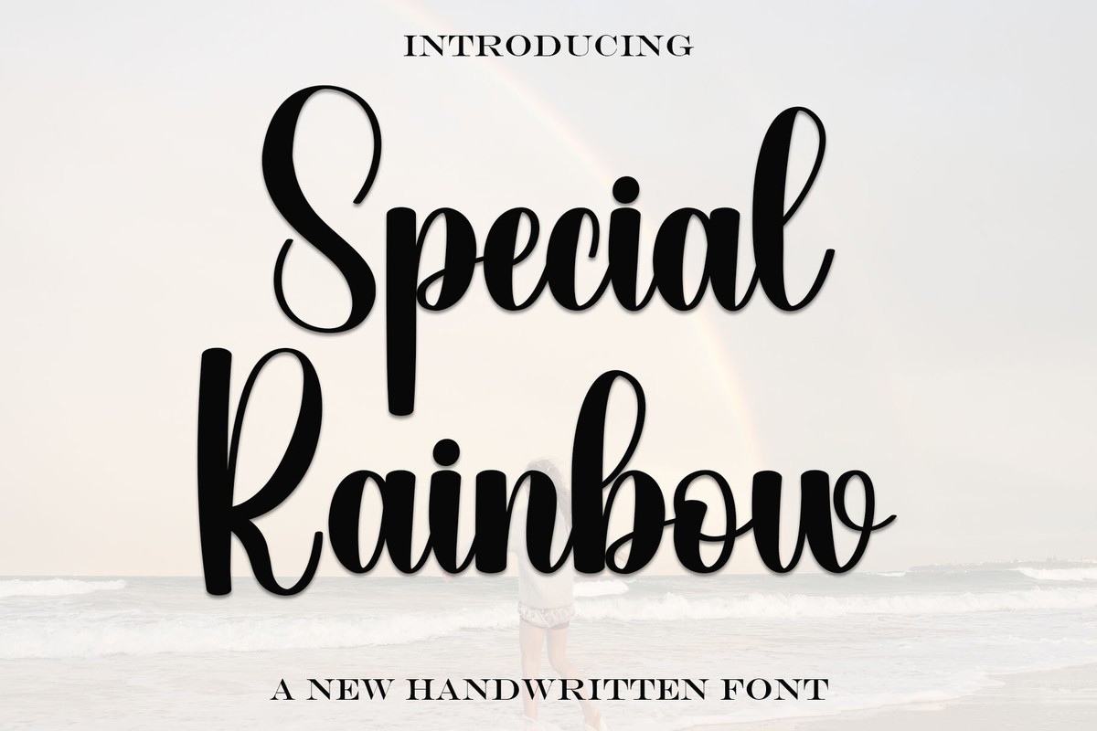 Font Special Rainbow: download and install on the WEB site