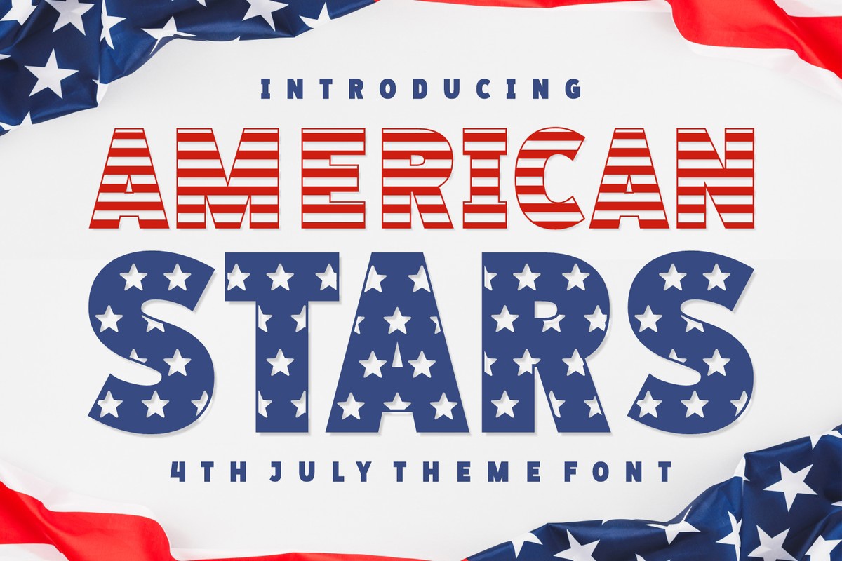 Font American Stars