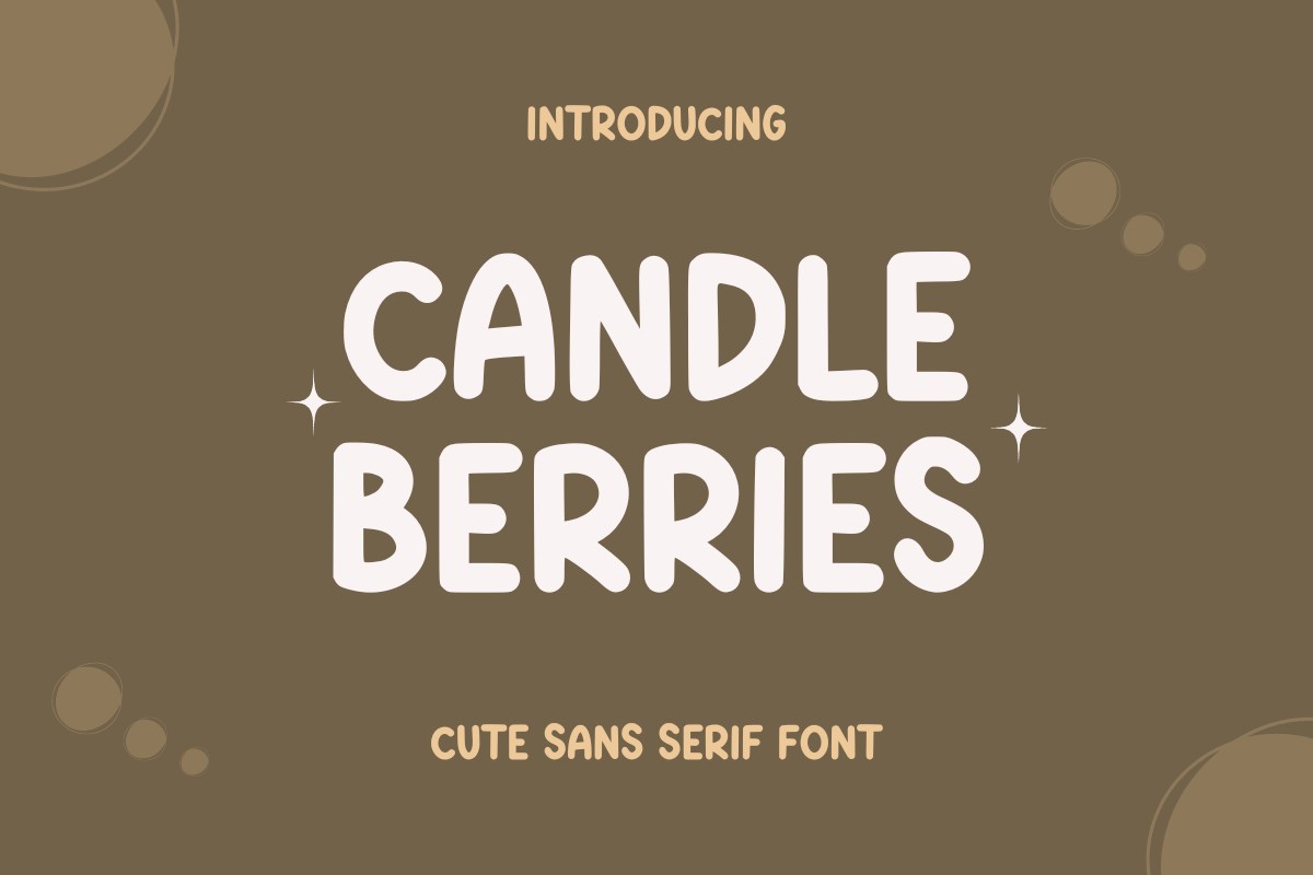 Font Candle Berries