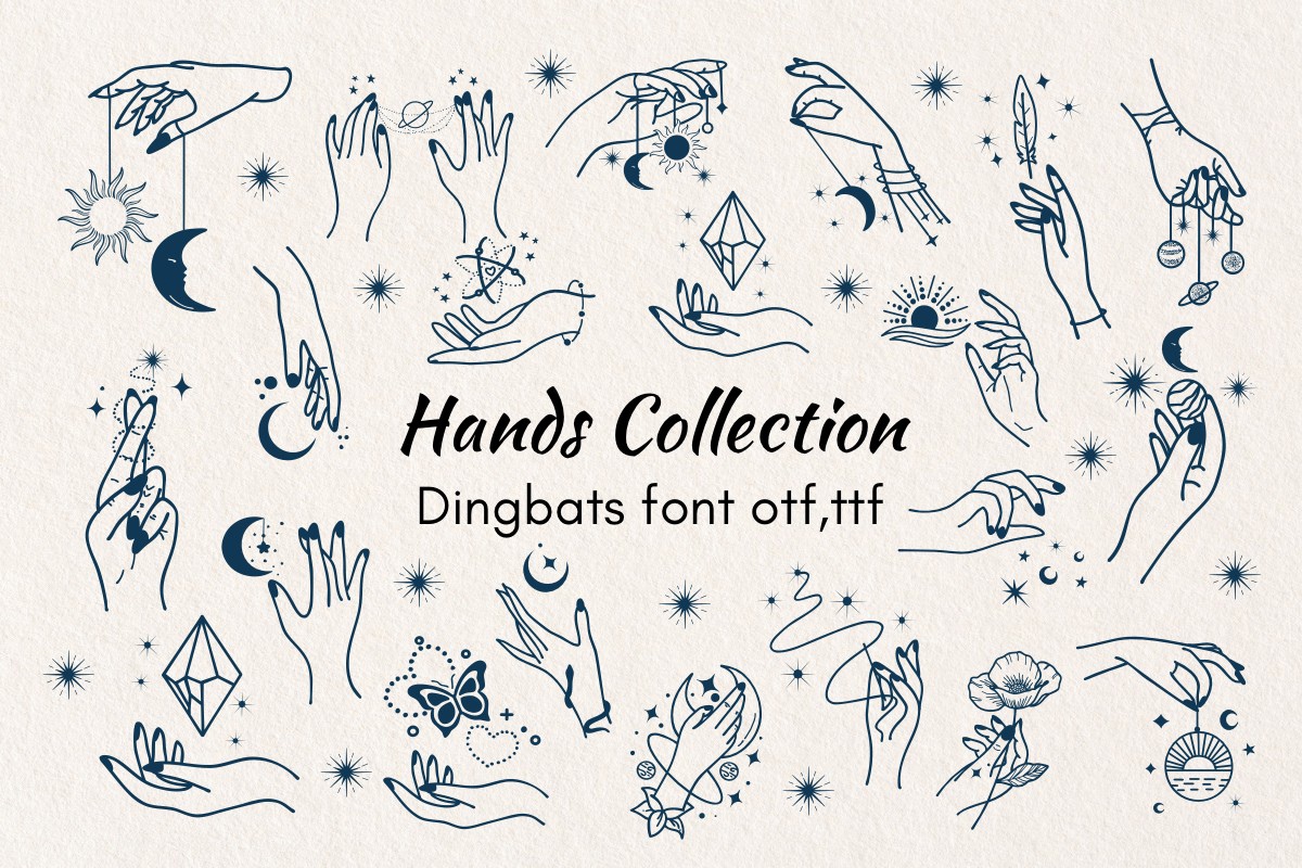 Font Hands Collection