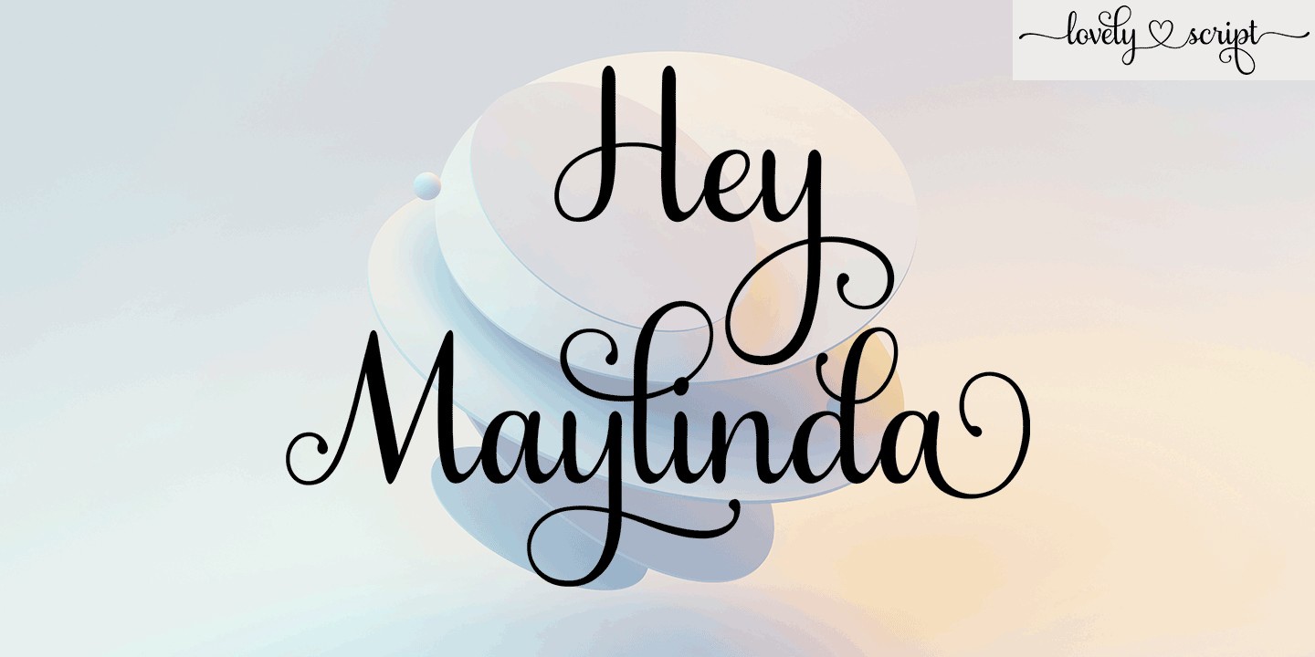 Font Hey Maylinda