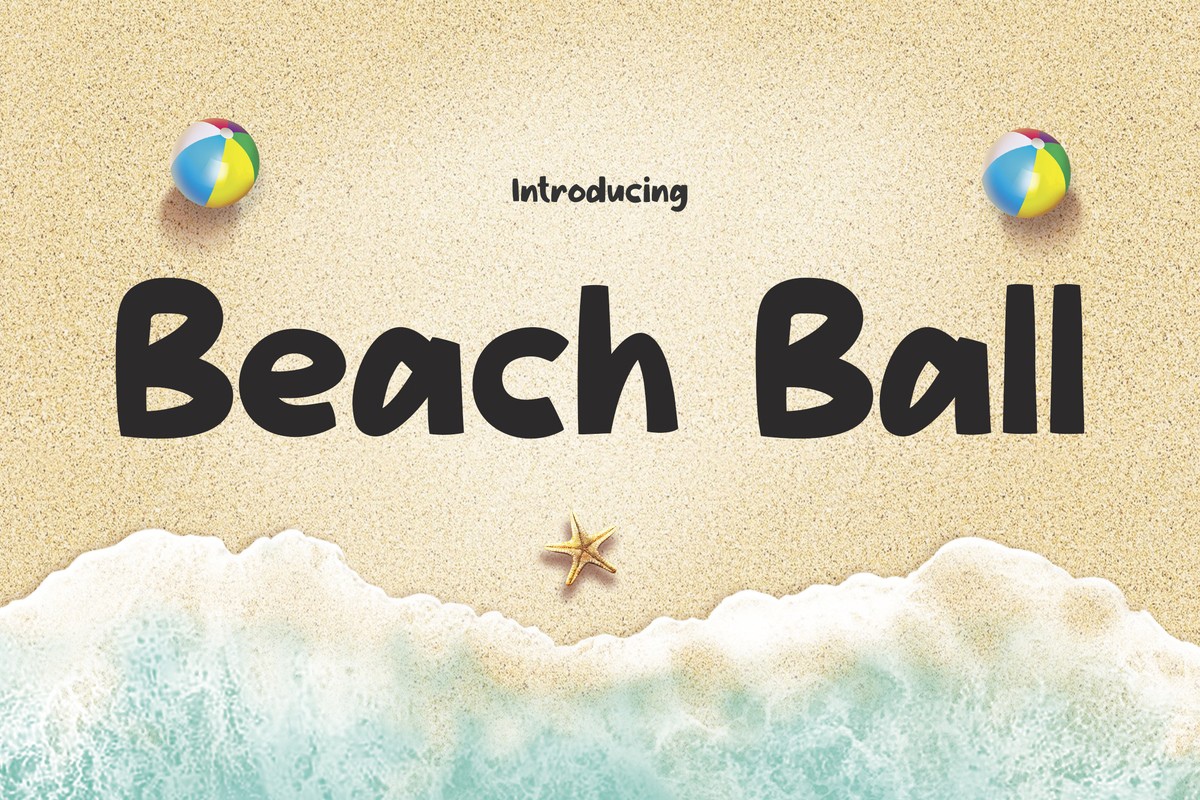 Font Beach Ball