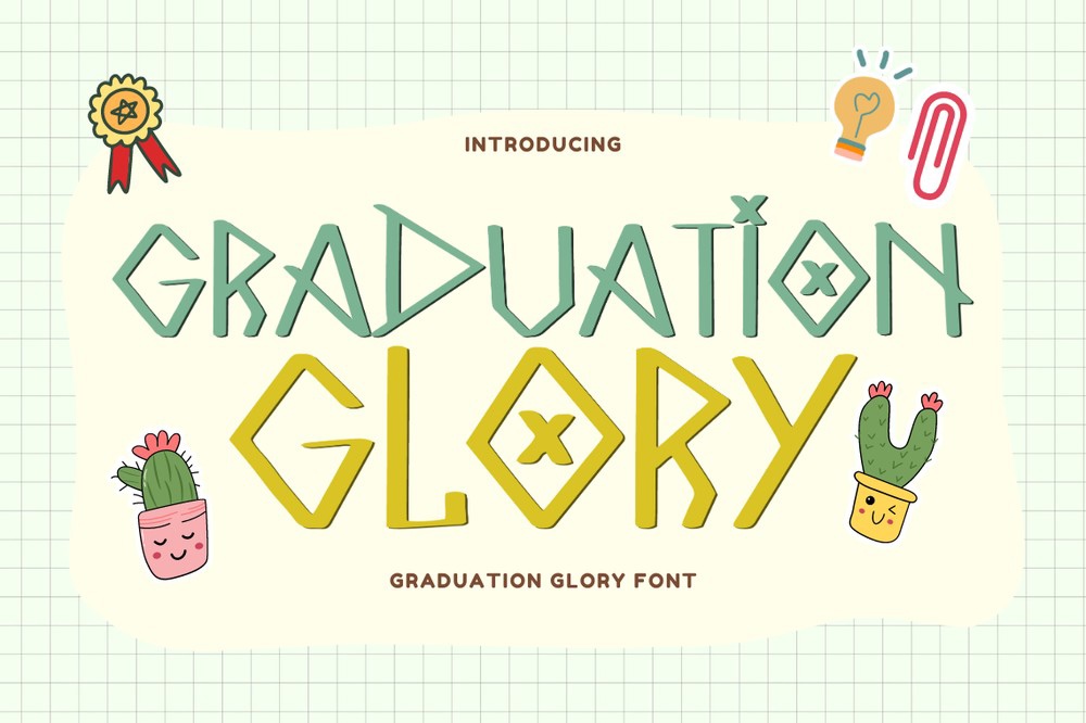 Font Graduation Glory