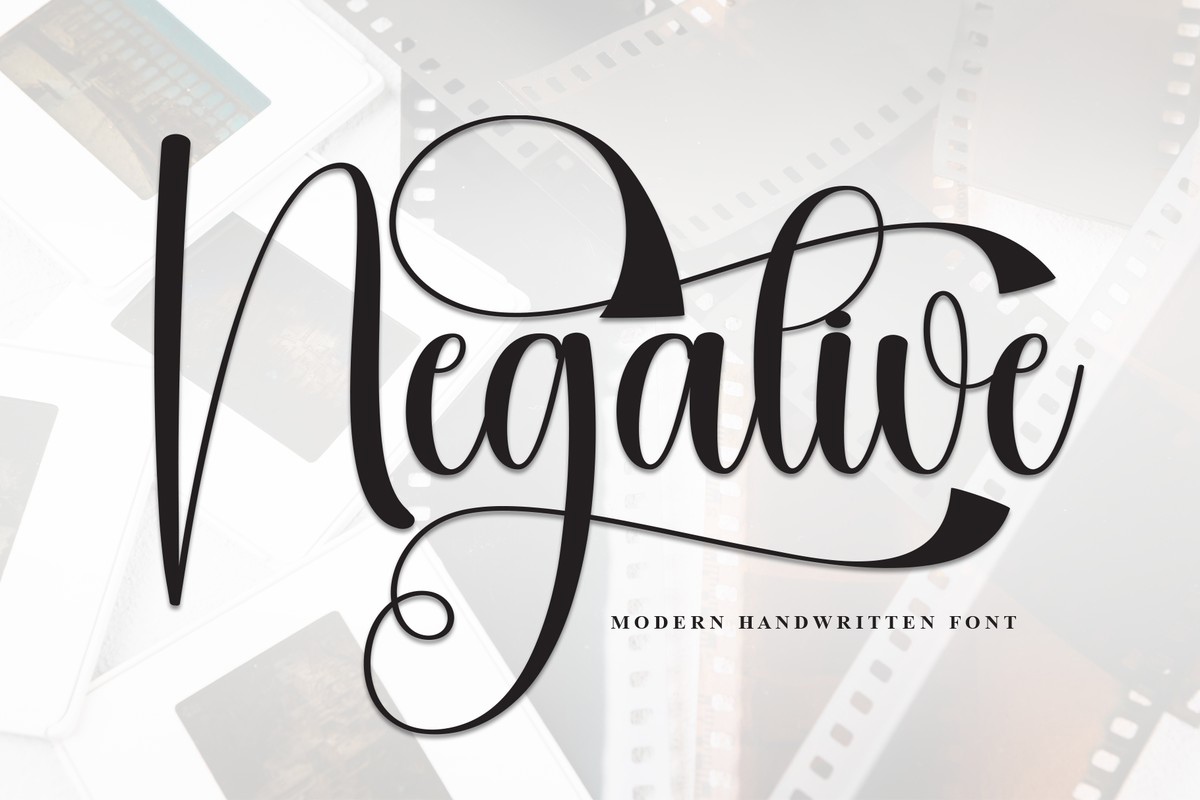 Font Negative: download and install on the WEB site