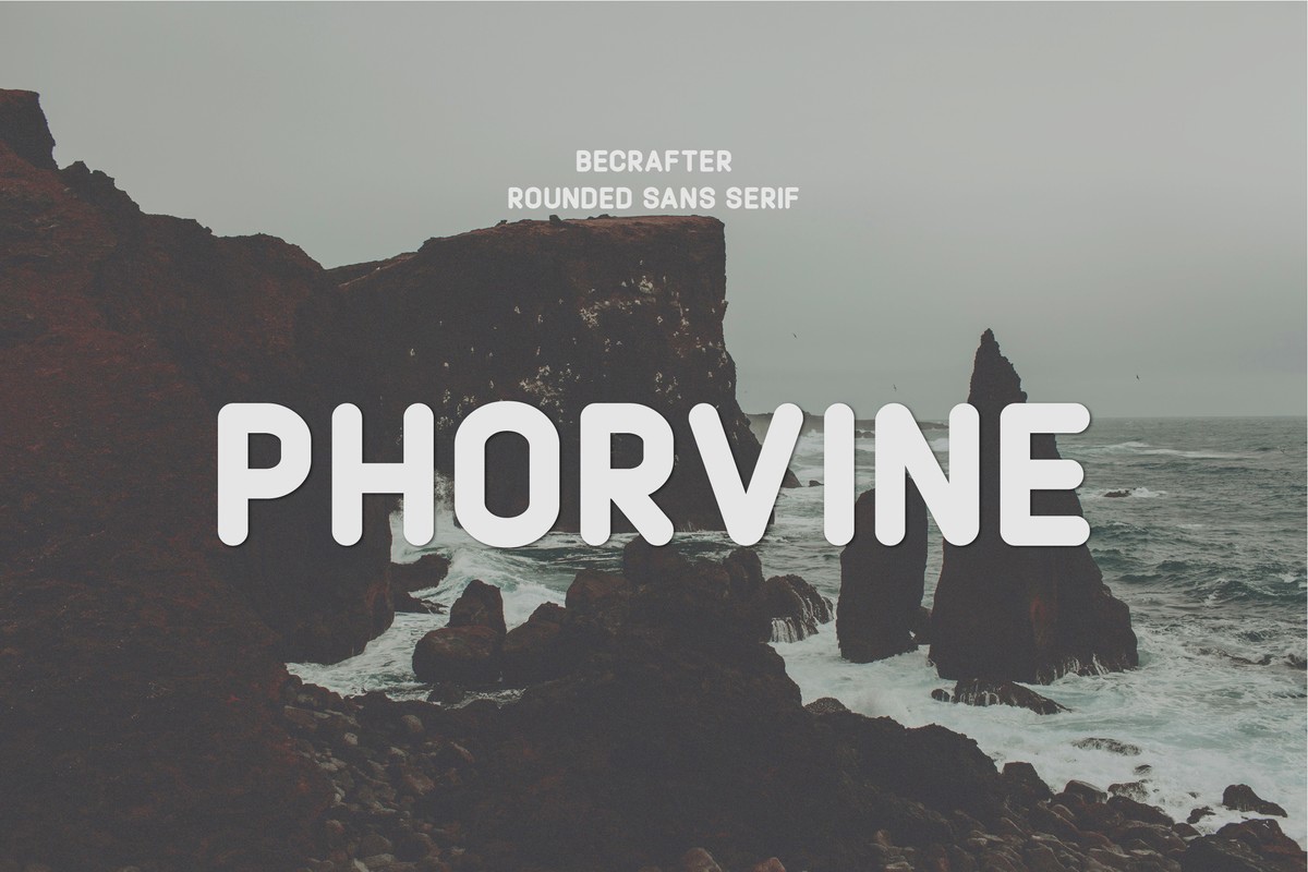 Font Phorvine Rounded