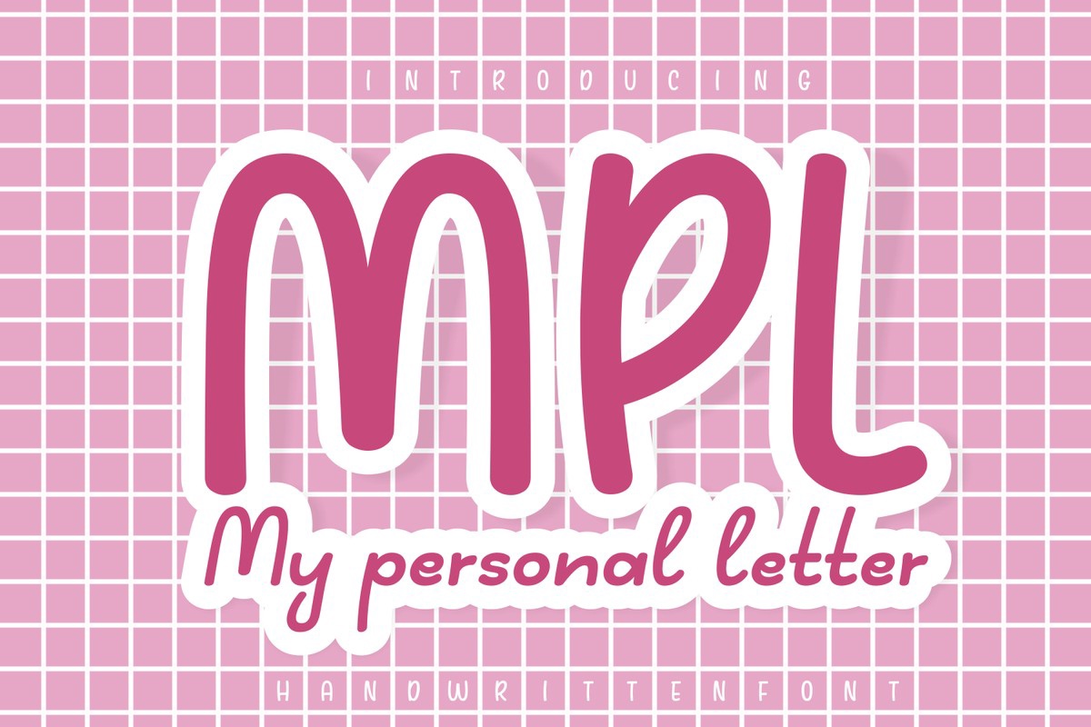 Font My Personal Letter