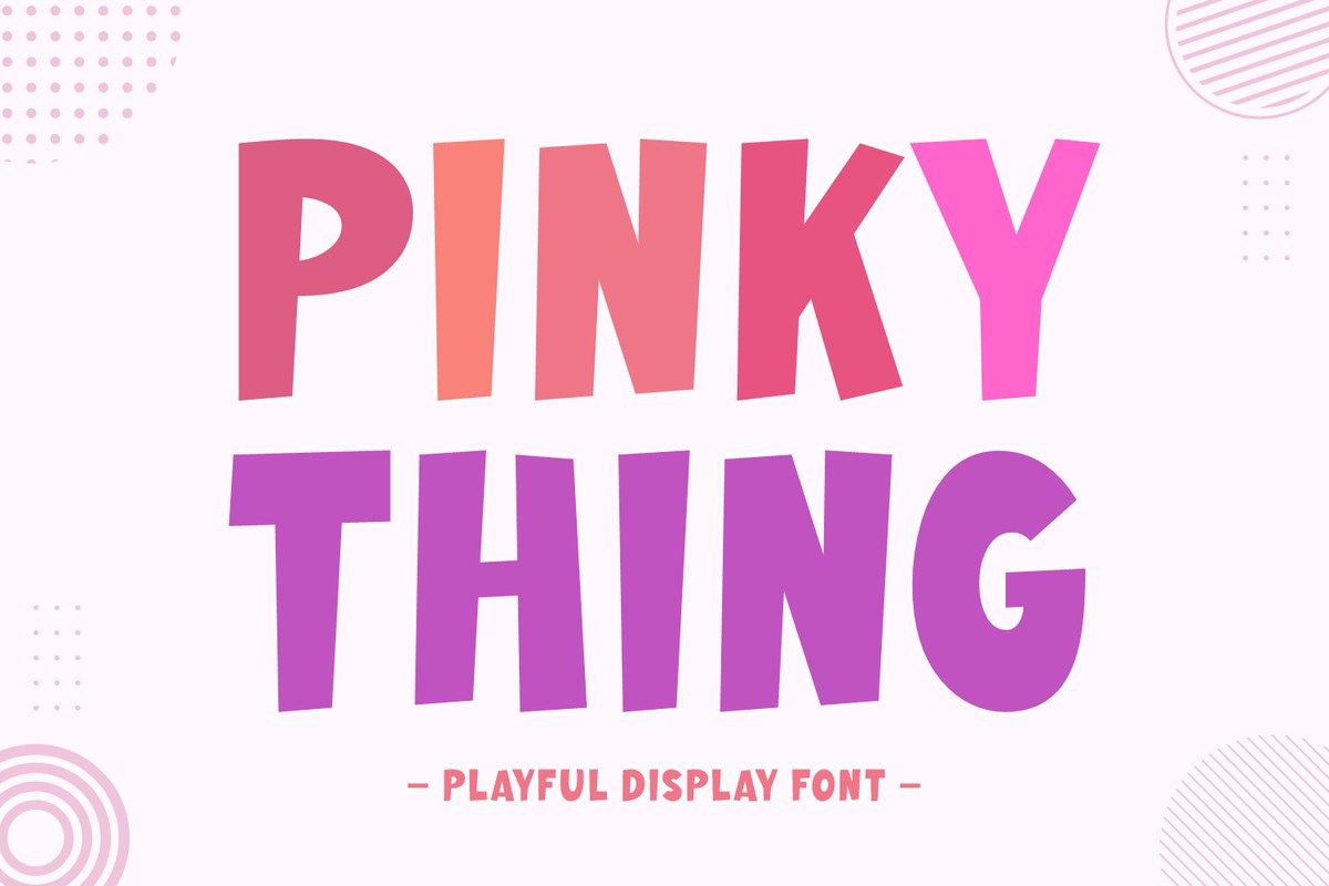 Font Pinky Thing