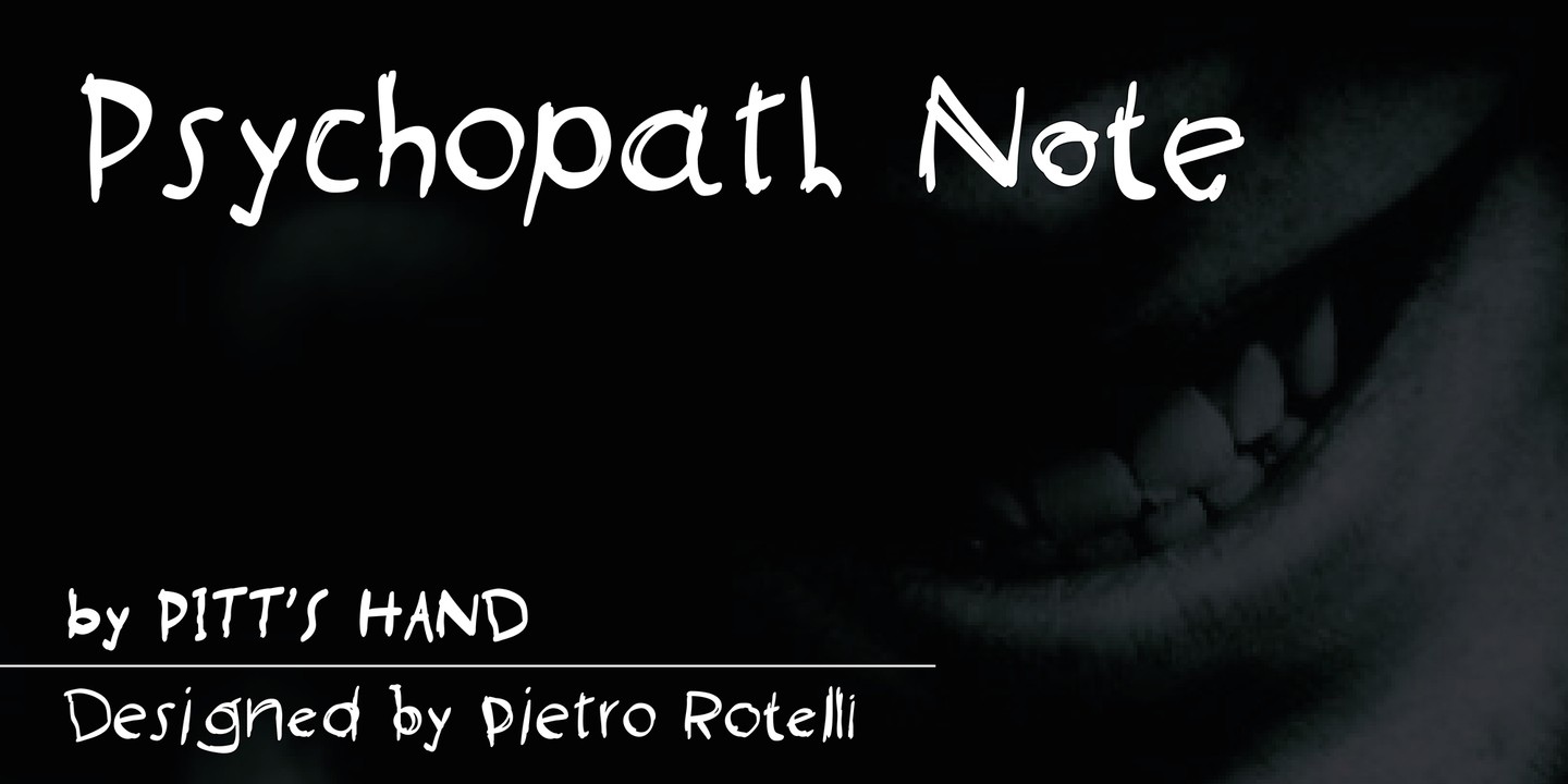 Font Psychopath Note