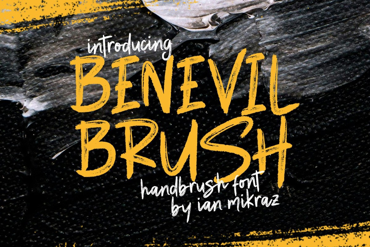 Font Benevil Brush