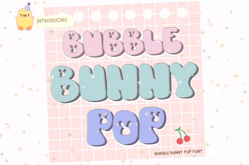 Font Bubble Bunny Pop