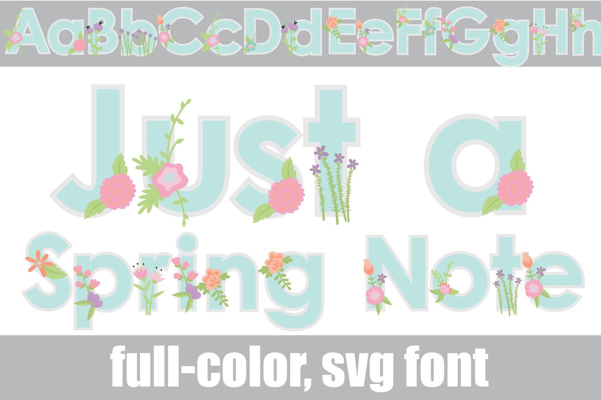 Font Just a Spring Note CF