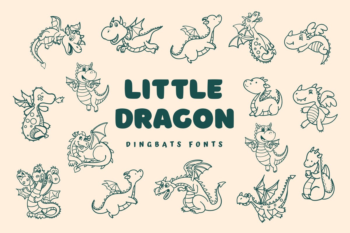 Font Little Dragon