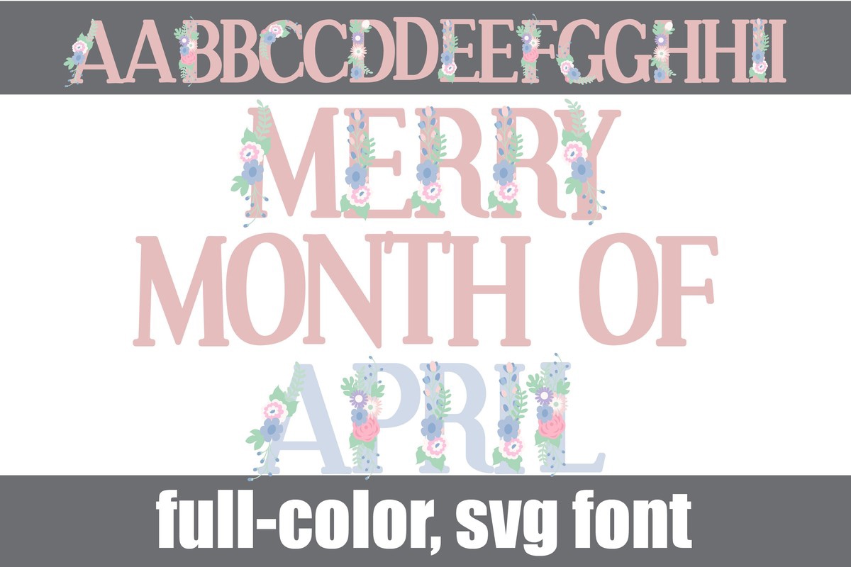 Font Merry Month of April CF