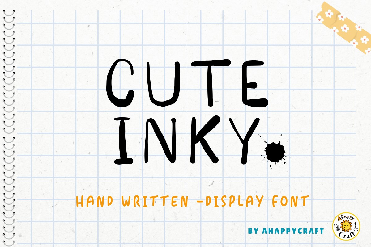 Font Cute Inky: download and install on the WEB site