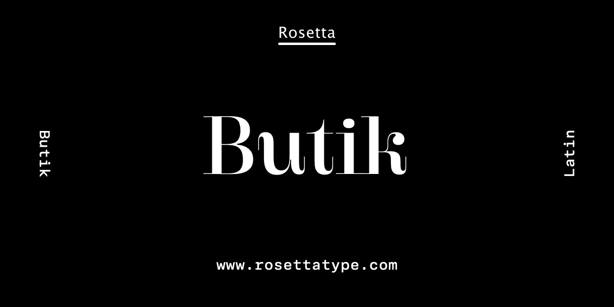 Font Butik Display