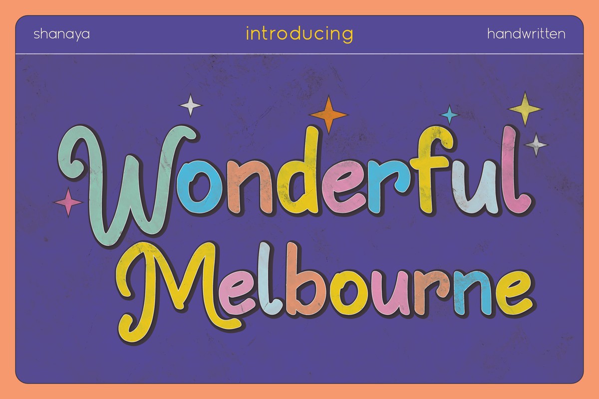 Font Wonderful Melbourne