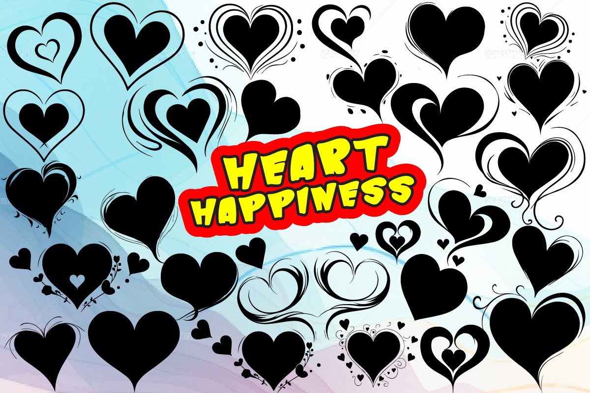 Font Heart Happiness