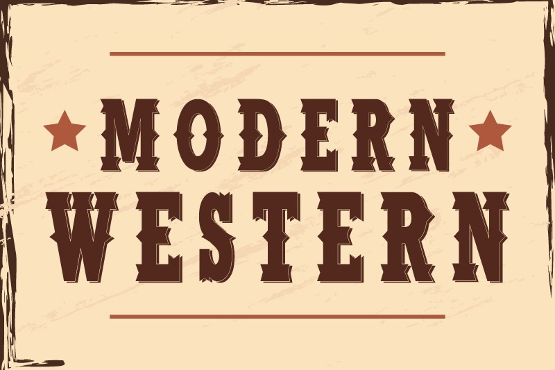 Font Modern Western