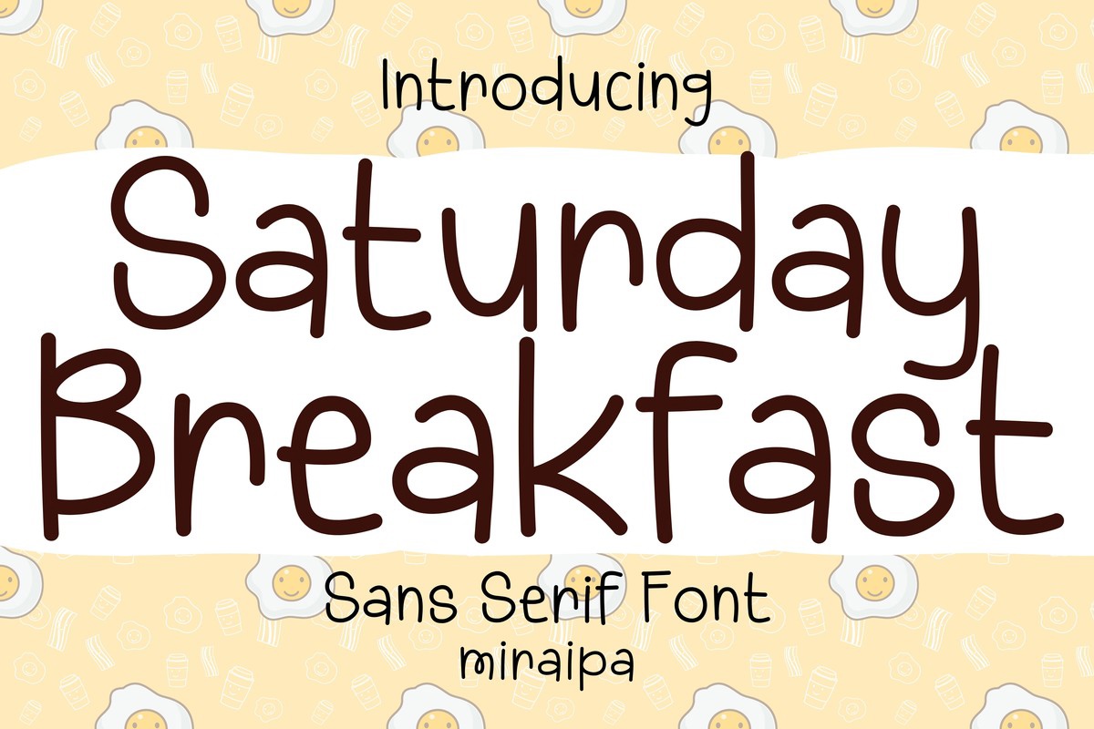 Font Saturday Breakfast