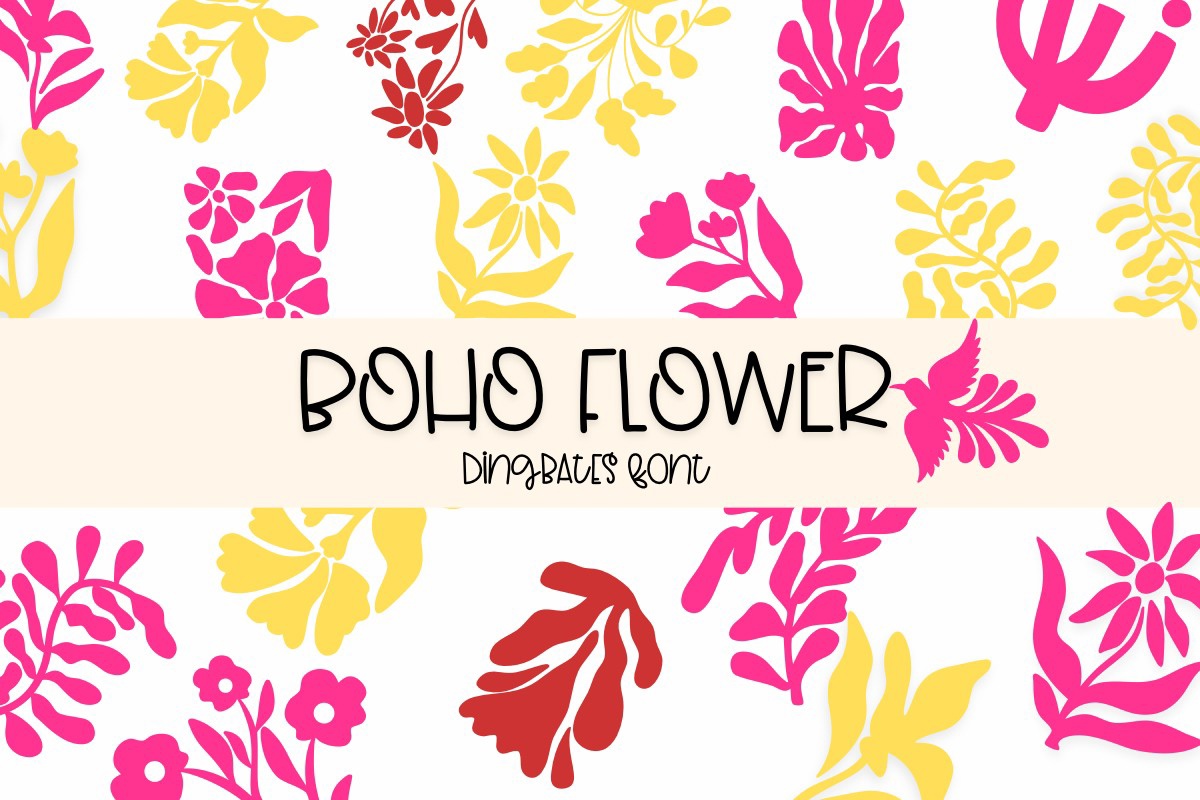 Font Boho Flower