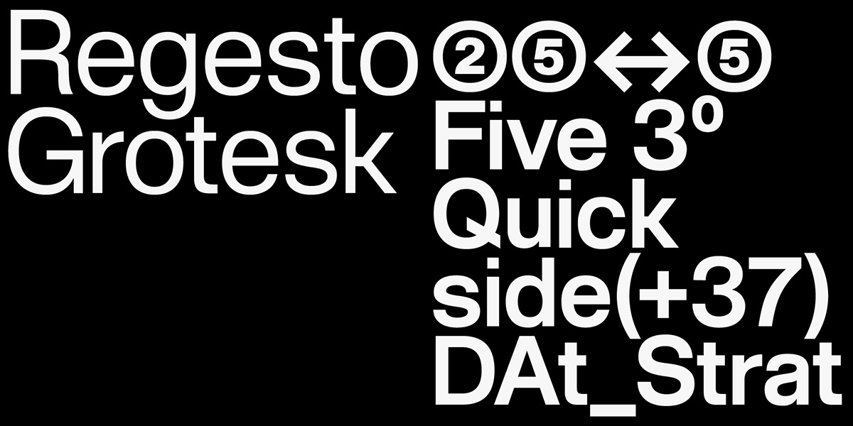 Font Regesto Grotesk