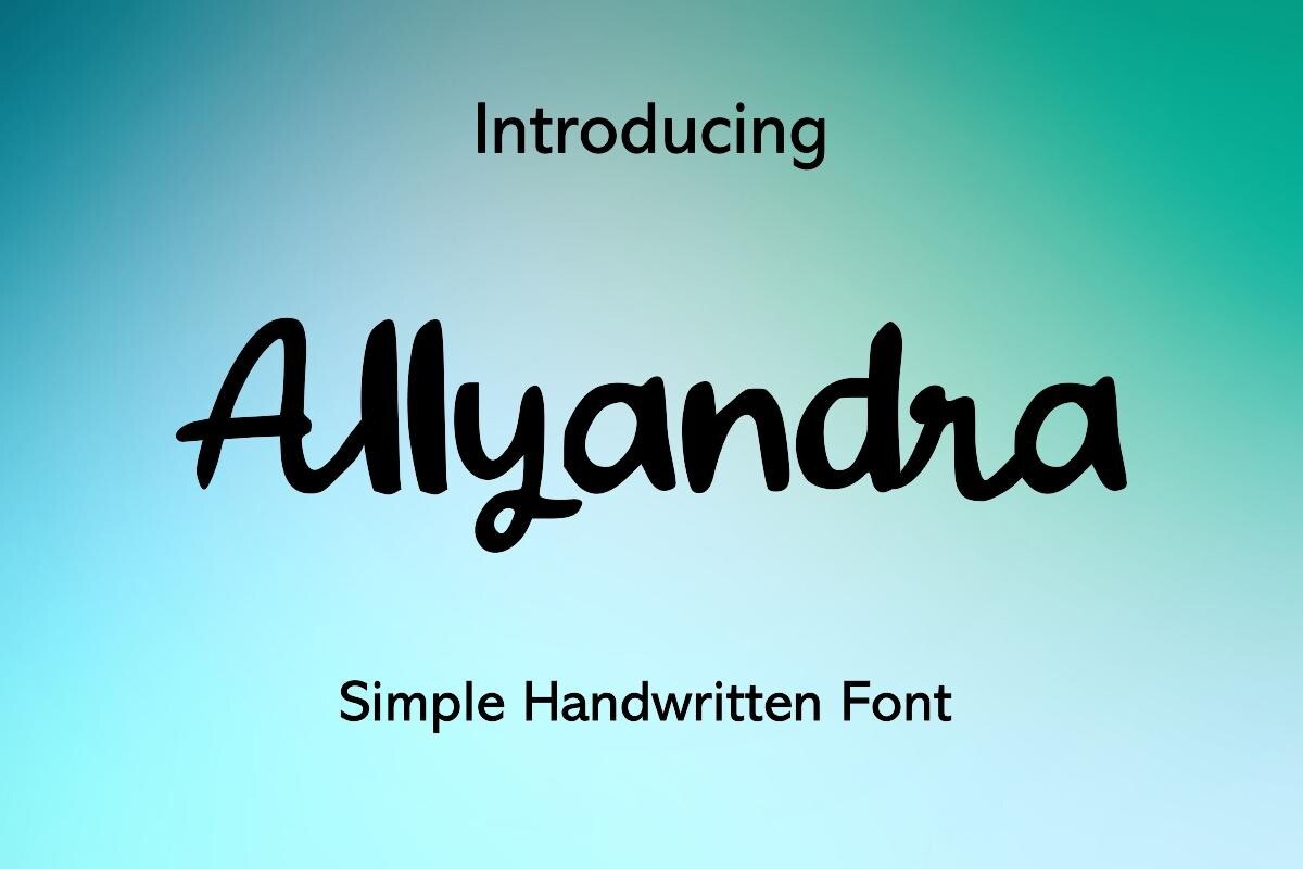 Font Allyandra