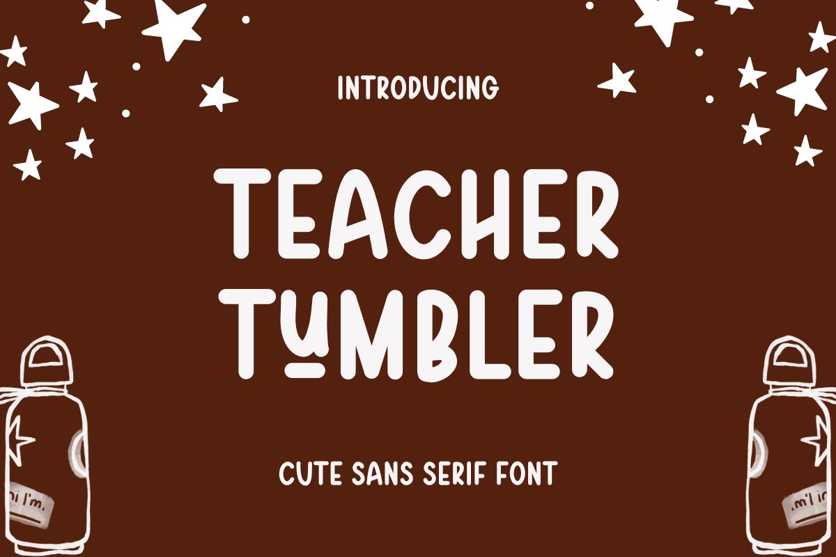 Font Teacher Tumbler