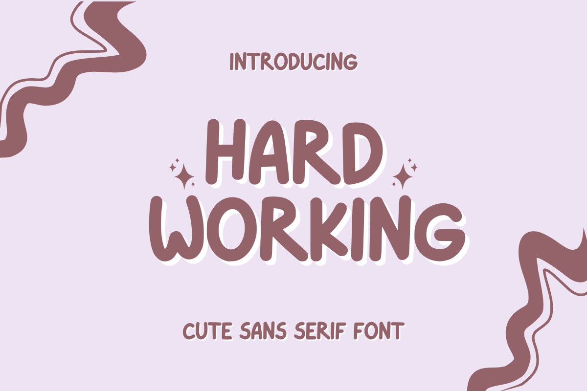 Font Hard Working