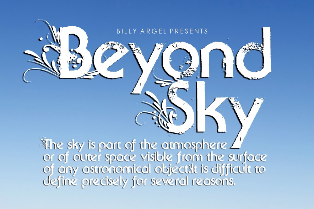 Font Beyond Sky