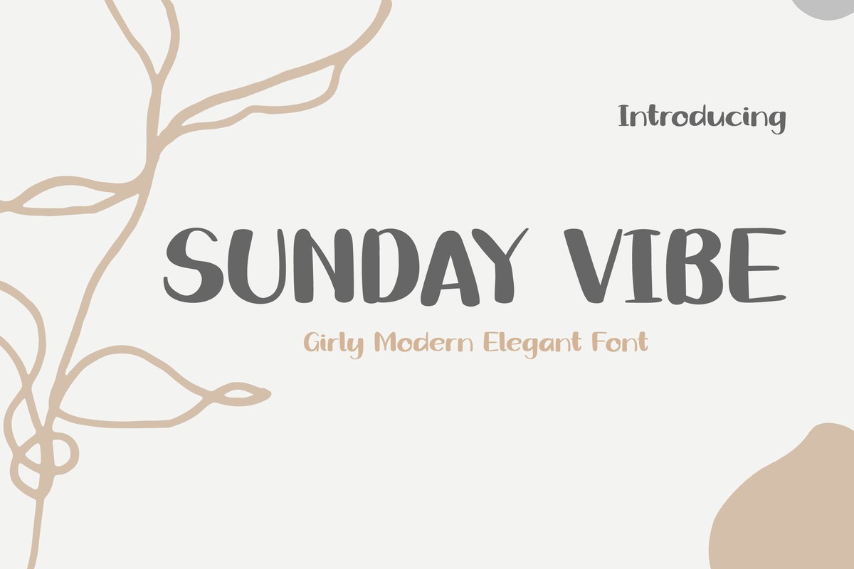 Font Sunday Vibe