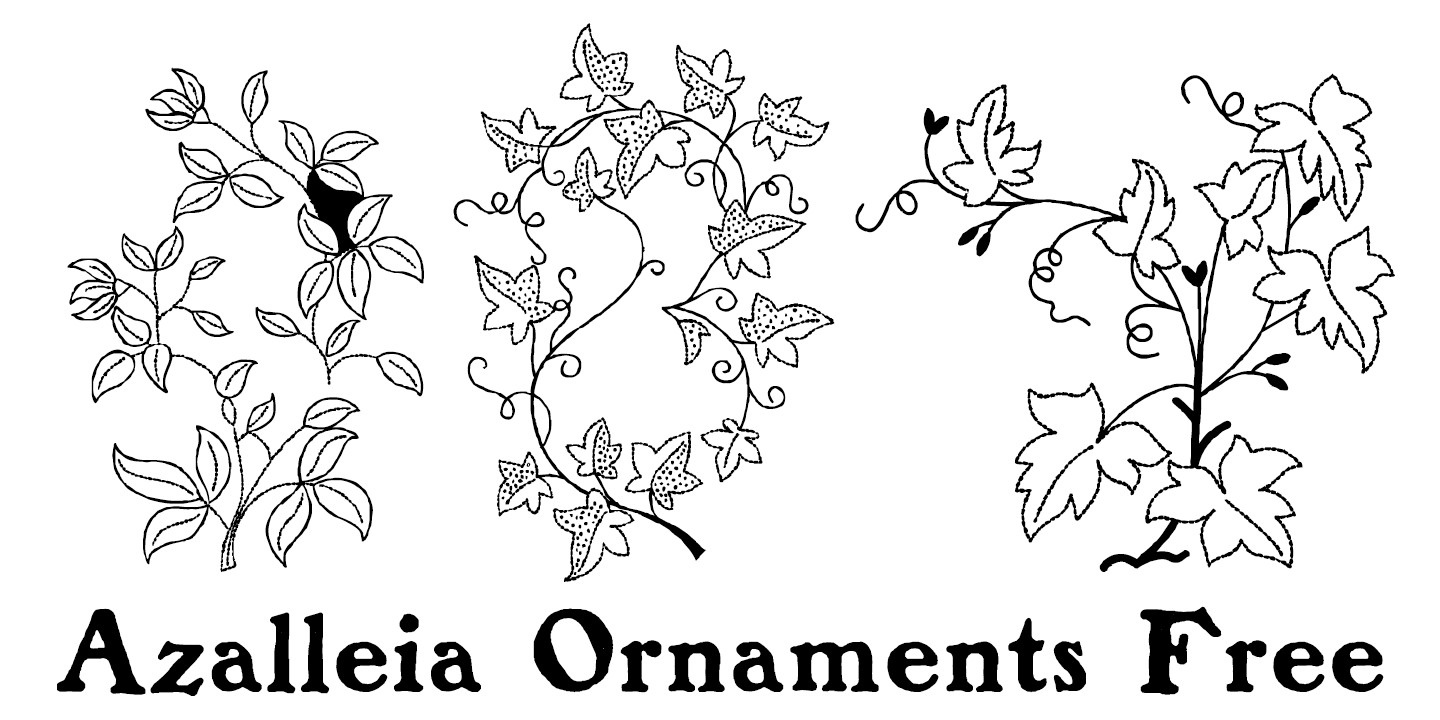 Font Azalleia Ornaments Free