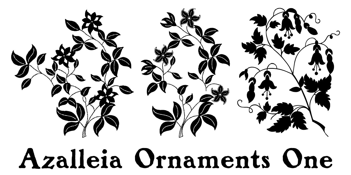 Font Azalleia Ornaments One