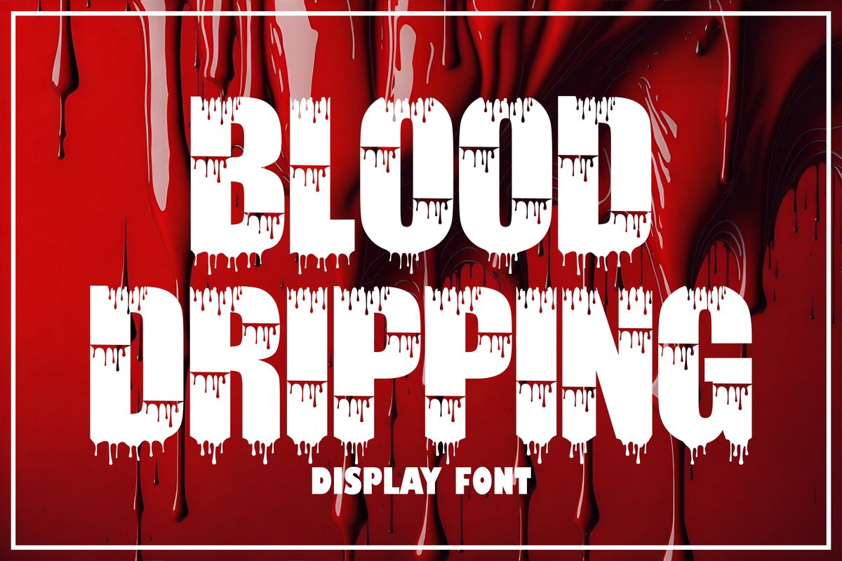 Font Blood Dripping