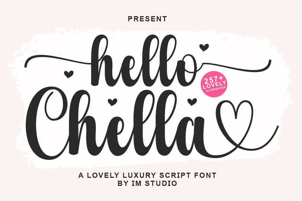 Font Hello Chella