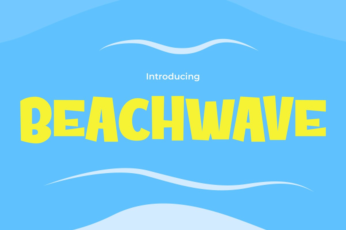 Font Beachwave