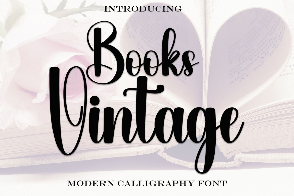 Font Books Vintage