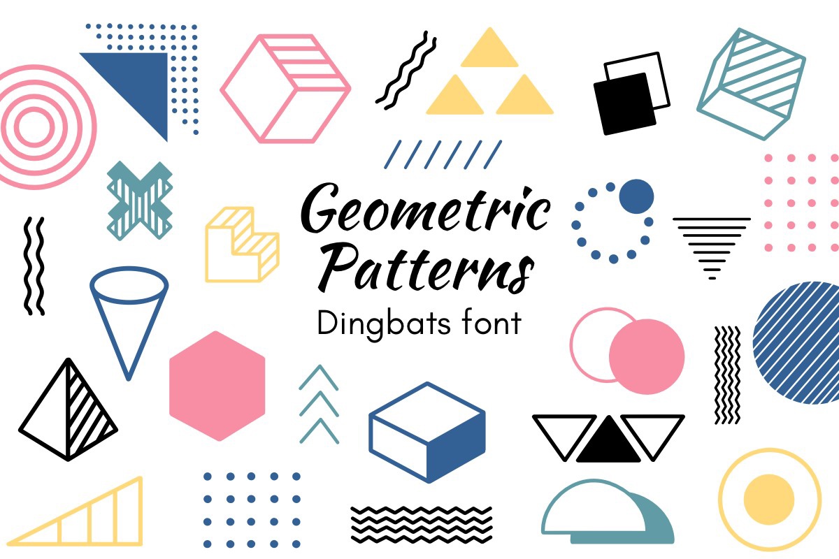 Font Geometric Patterns